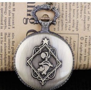 New Alice in wonderland Cheshire cat pocket watch